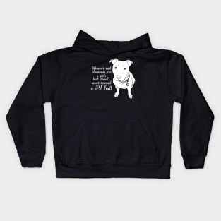 Pit Bull T shirts Never Rescued A Pit Bull Kids Hoodie